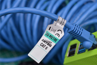 Blue CAT 6 cable