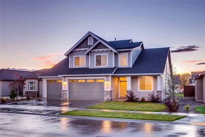 The outside of a nice house