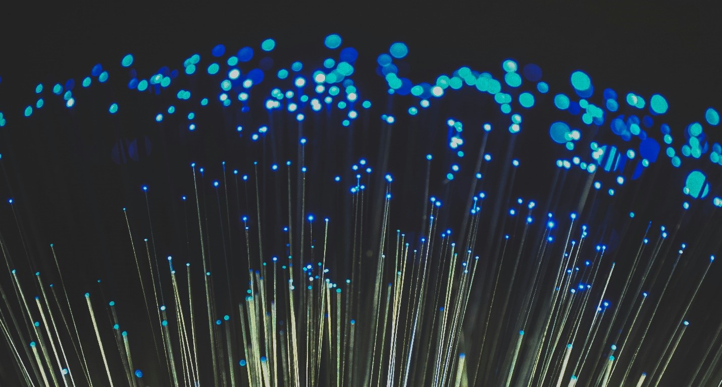 The inside of a fiber cable