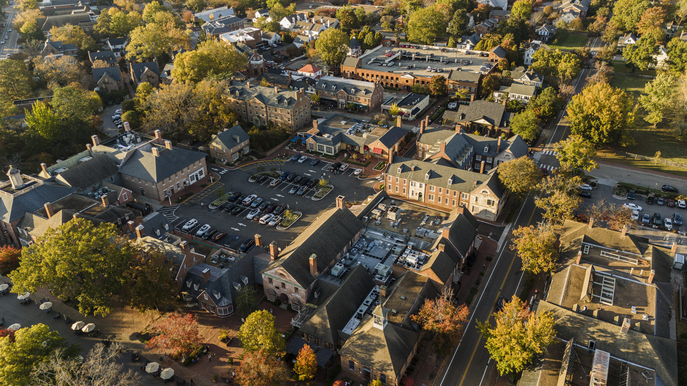 Merchants Square in Colonial Williamsburg Virginia